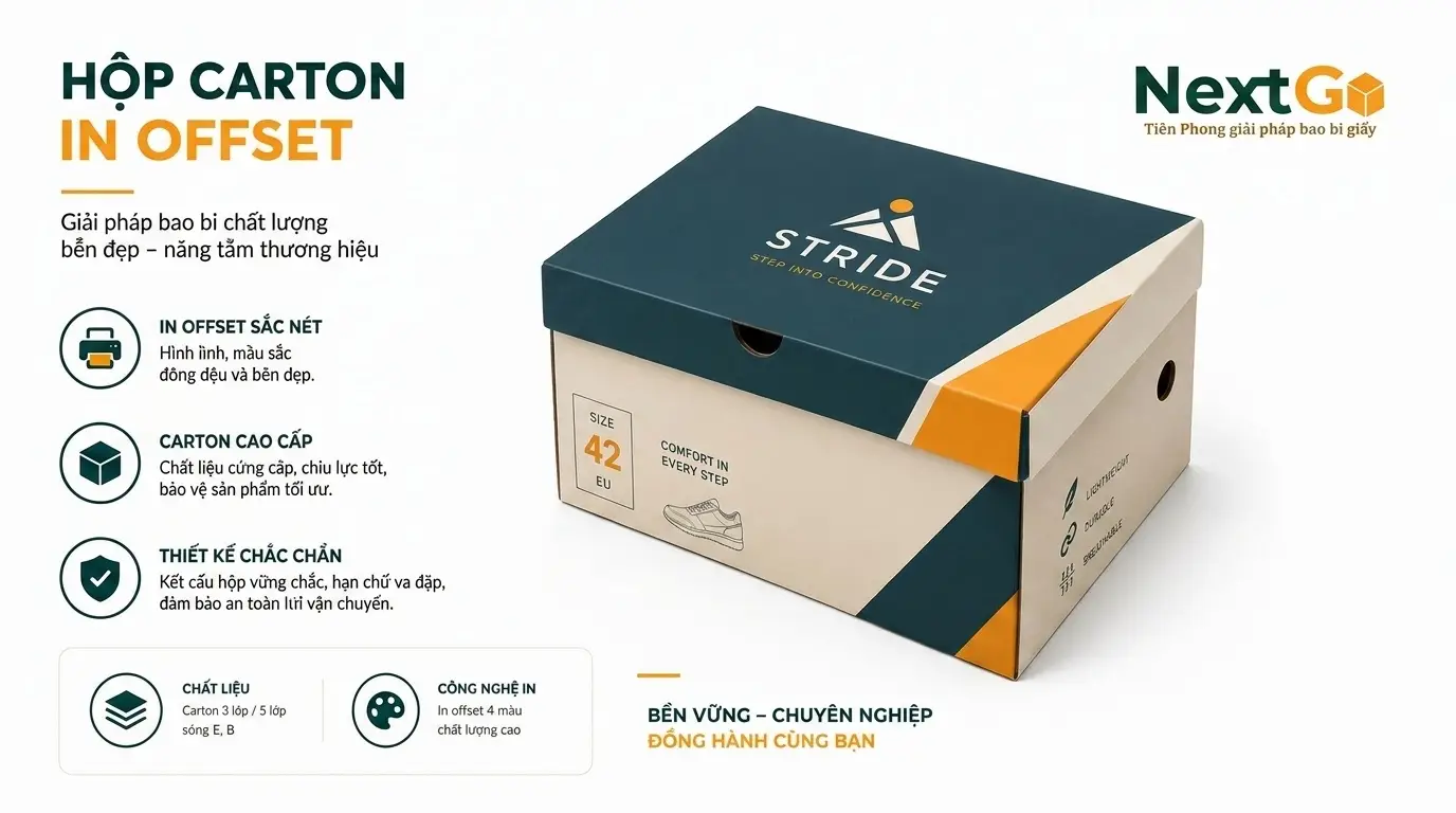 Hộp Carton Sóng Bồi (In Offset) 