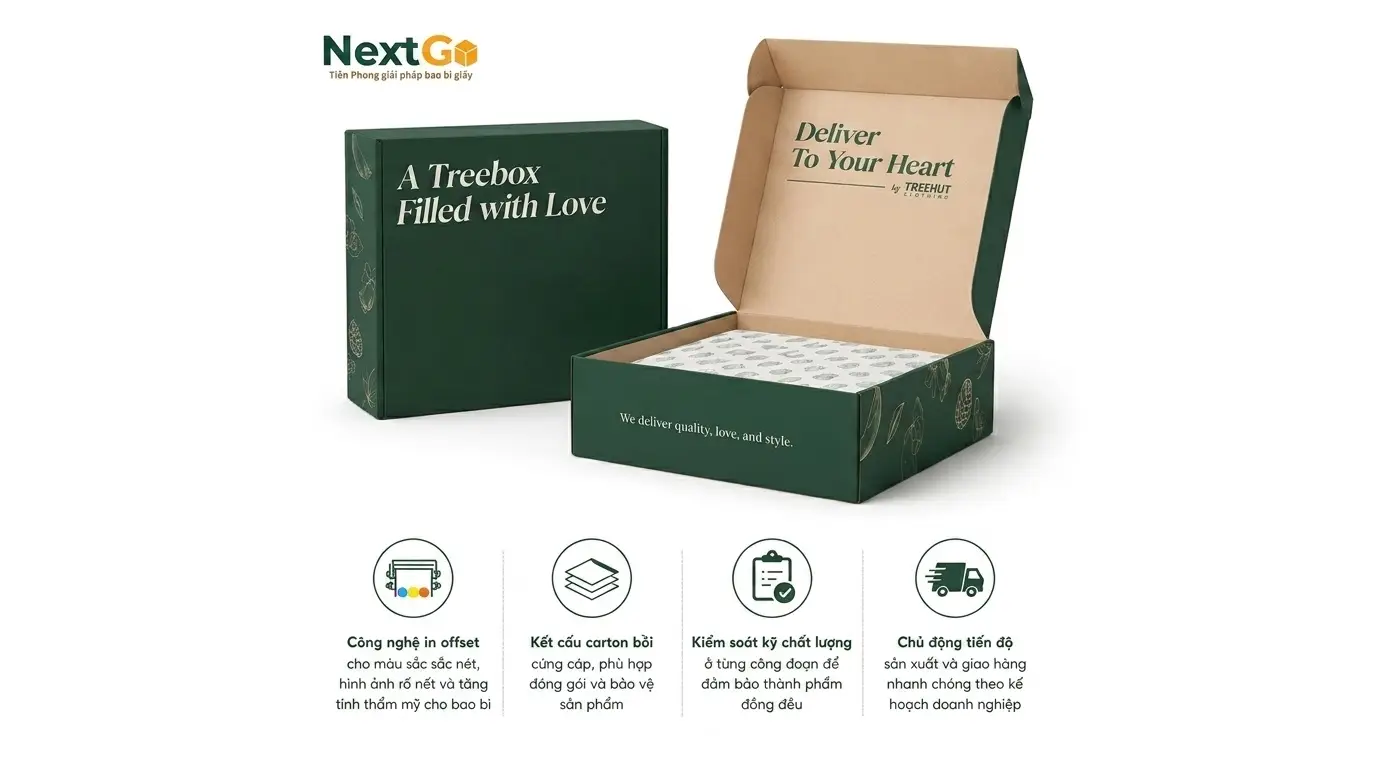 Hộp Carton Sóng Bồi (In Offset) 