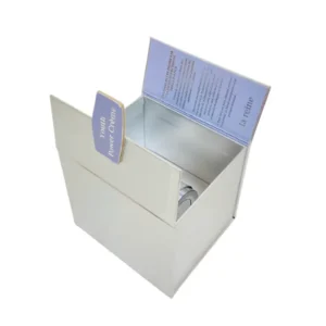 Hộp Cứng Nam Châm Mỹ Phẩm Cao Cấp Bạc