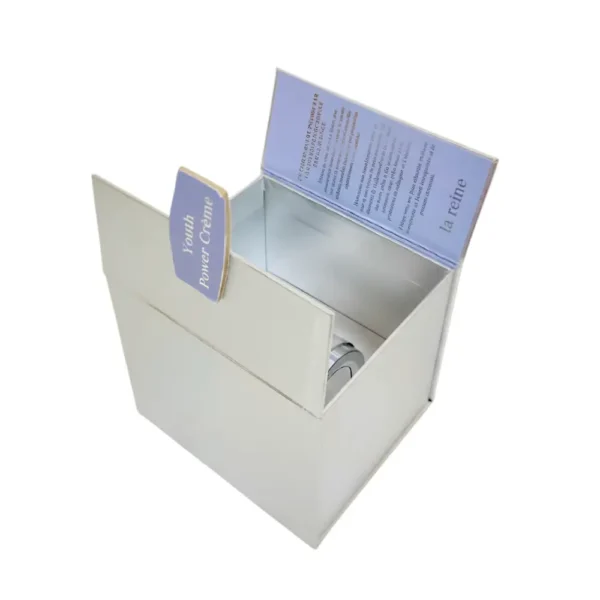 Hộp Cứng Nam Châm Mỹ Phẩm Cao Cấp Bạc
