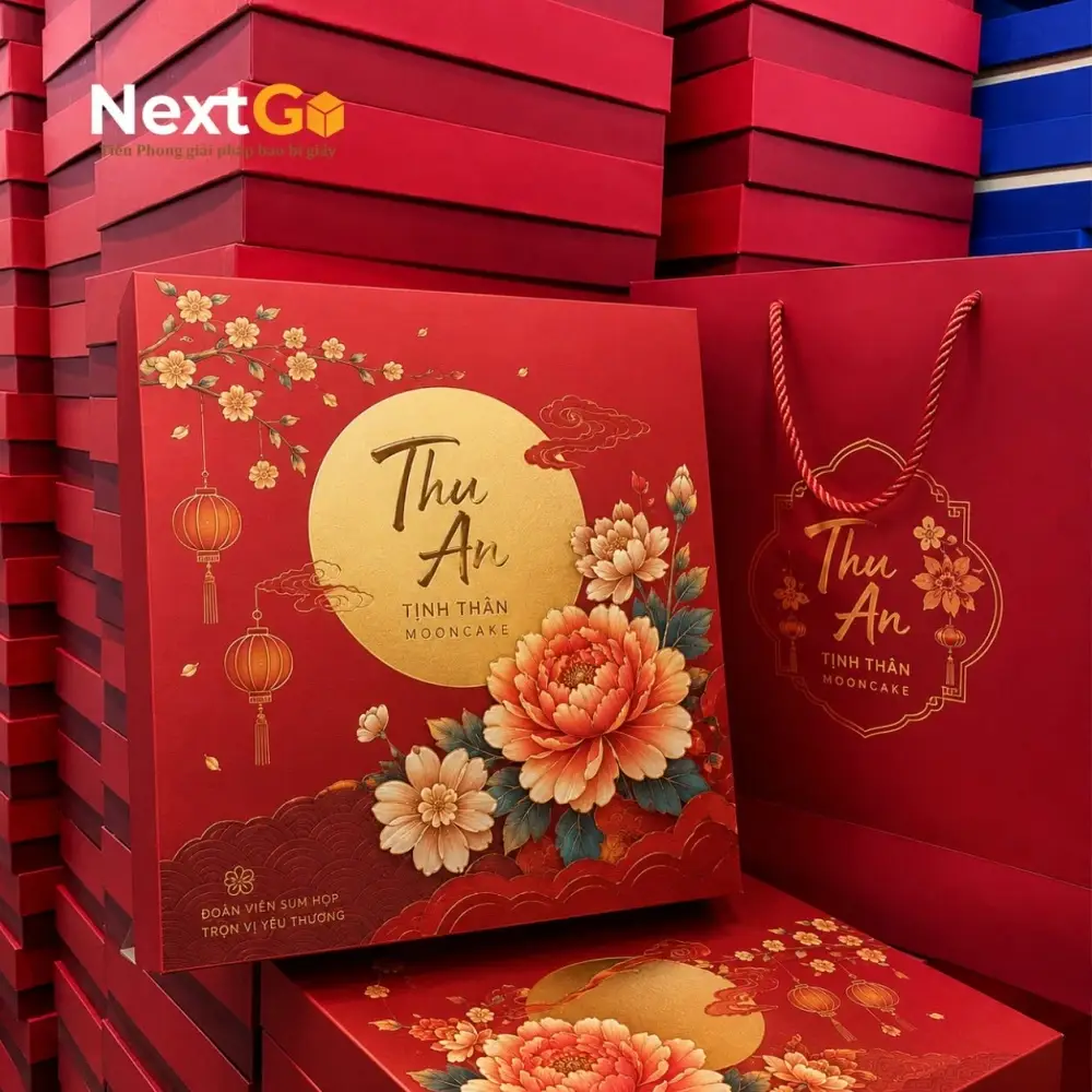 Hộp Trung Thu Đẹp, In Logo Theo Yêu Cầu Cho Doanh Nghiệp