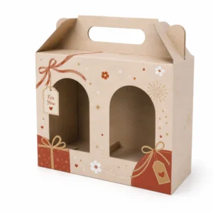 Hộp Carton Sóng Quà Tặng Quai Xách