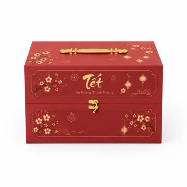 Hộp Cứng Cao Cấp 2 Tầng Qùa Tết