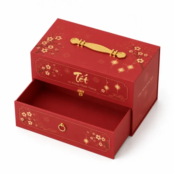 Hộp Cứng Cao Cấp 2 Tầng Đựng Quà Tặng