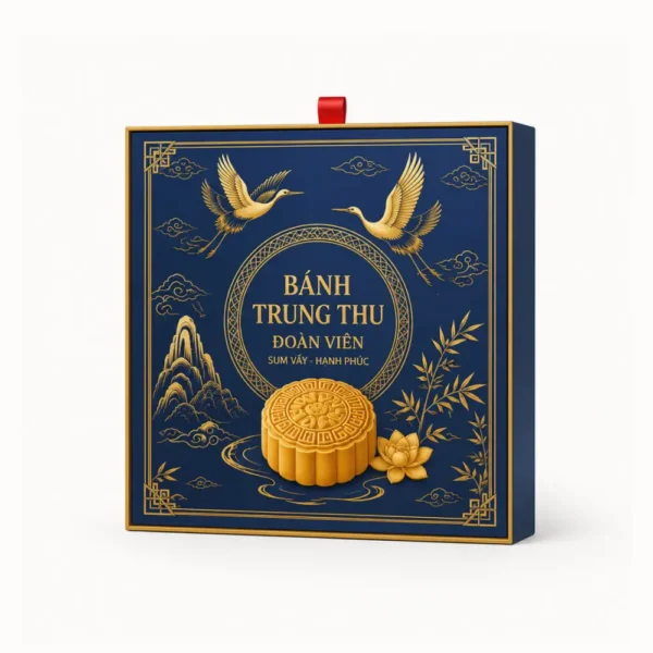 Hộp Cứng Rút Bánh Trung Thu Ép Kim