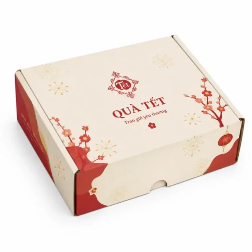 Hộp Carton Sóng Khóa Đáy Quà Tết