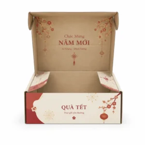 Hộp Carton Sóng Khóa Đáy Quà Tết