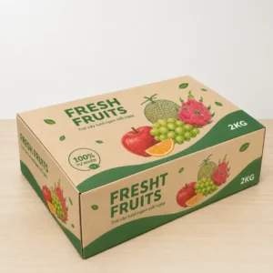 Hộp Carton Sóng Nắp Rời Đựng Trái Cây