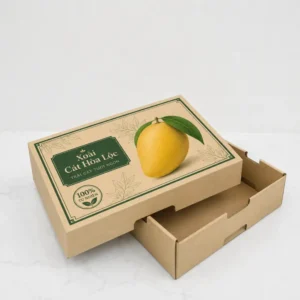 Hộp Carton Sóng Nắp Rời Âm Dương Đựng Trái Cây