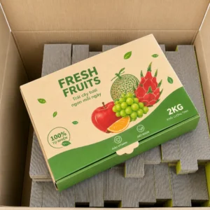 Hộp Carton Sóng Nắp Rời Đựng Trái Cây
