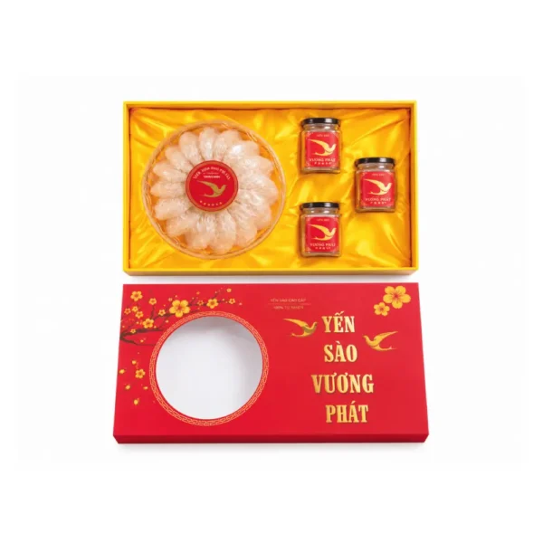 Hộp Cứng Âm Dương Có Cửa Sổ Đựng Yến Sào HC130