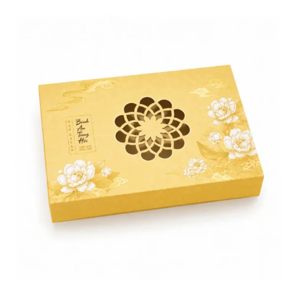 Hộp Cứng Có Cửa Sổ Đựng Bánh Trung Thu HC270