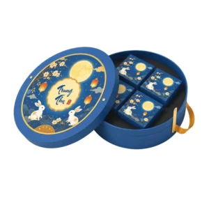 Hộp Cứng Âm Dương Tròn Đựng Bánh Trung Thu HC240