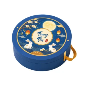 Hộp Cứng Âm Dương Tròn Đựng Bánh Trung Thu HC240