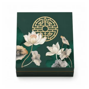 Hộp Cứng Âm Dương Trung Thu 6 Bánh HC340