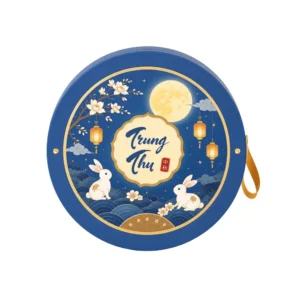 Hộp Cứng Âm Dương Tròn Đựng Bánh Trung Thu HC240
