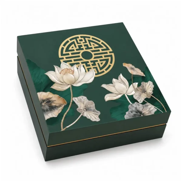 Hộp Cứng Âm Dương Trung Thu 6 Bánh HC340