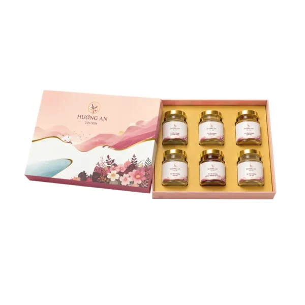 Hộp Cứng Âm Dương Yến Sào 6 Hũ HC020