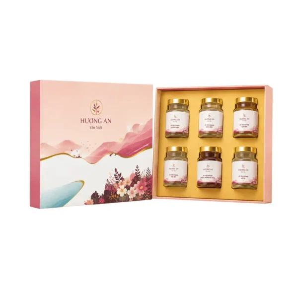Hộp Cứng Âm Dương Yến Sào 6 Hũ HC020