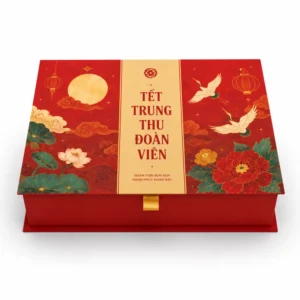 Hộp Cứng Cao Cấp Trung Thu Dạng Nắp Gập