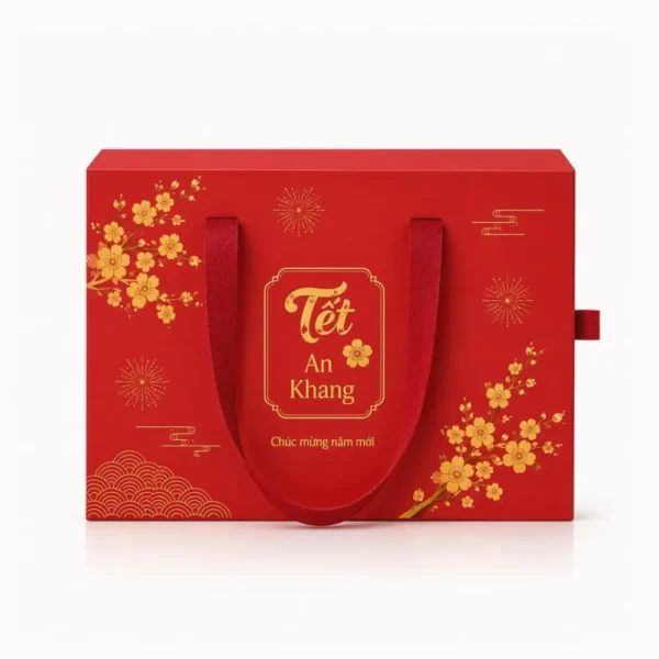 Hộp Cứng Cao Cấp Rút Đựng Quà Tết