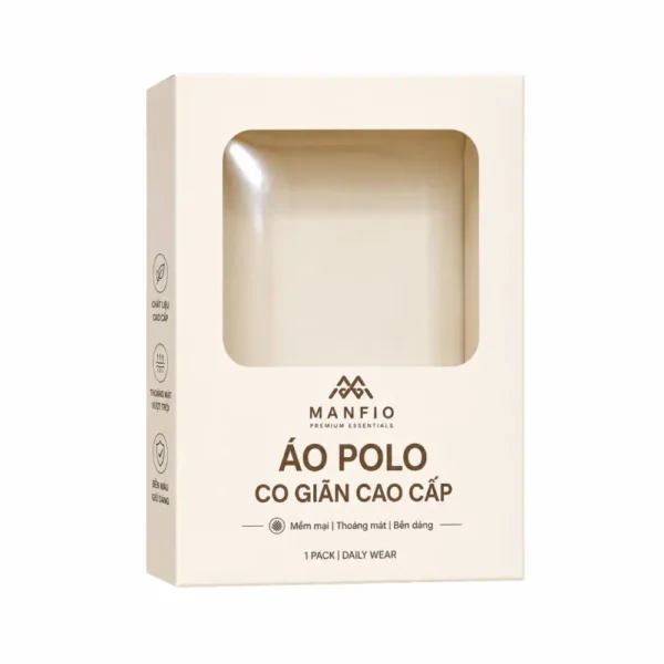 Hộp Giấy Mềm Có Cửa Sổ Đựng Áo Polo