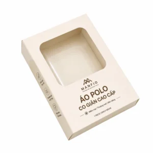Hộp Giấy Mềm Có Cửa Sổ Đựng Áo Polo