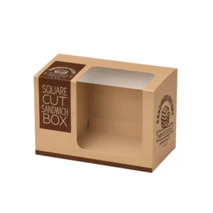 Hộp Giấy Kraft Có Cửa Sổ Đựng Sandwich