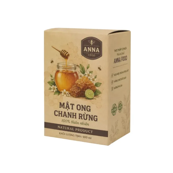Hộp Giấy Kraft Nắp Gài Đựng Mật Ong