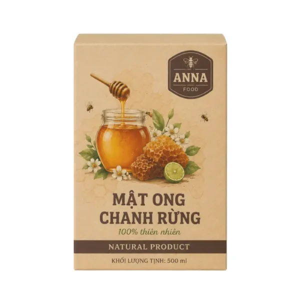 Hộp Giấy Kraft Nắp Gài Đựng Mật Ong
