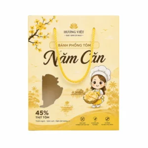 Hộp Giấy Mềm Có Cửa Sổ Đựng Bánh Phồng Tôm