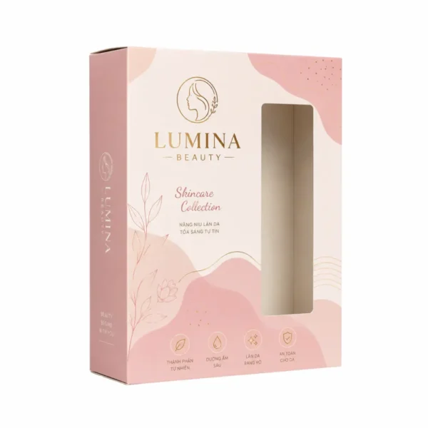 Hộp Giấy Mềm Có Cửa Sổ Đựng Mỹ Phẩm