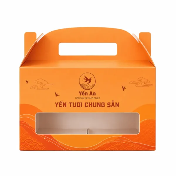 Hộp Giấy Mềm Khoét Quai Có Cửa Sổ