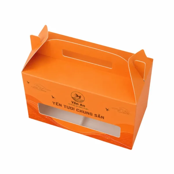 Hộp Giấy Mềm Khoét Quai Có Cửa Sổ
