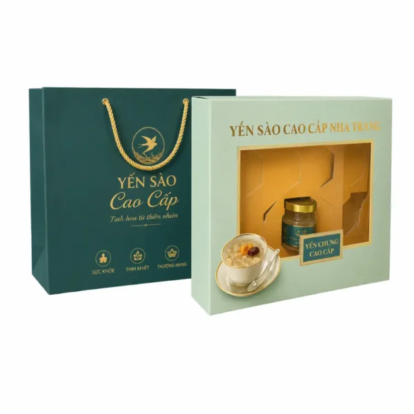 Hộp Giấy Mềm Có Cửa Sổ Đựng Yến Chưng