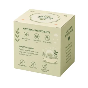 Hộp Giấy Mềm Có Cửa Sổ Tròn Đựng Bath Bomb