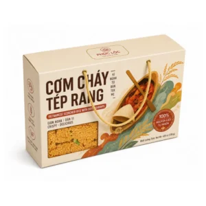 Hộp Giấy Mềm Có Quai Xách Đựng Cơm Cháy