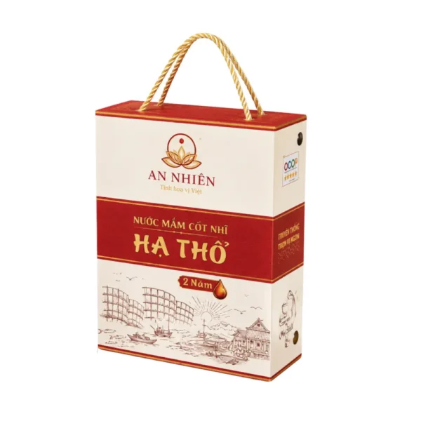 Hộp Giấy Mềm Có Quai Xách Đựng Nước Mắm
