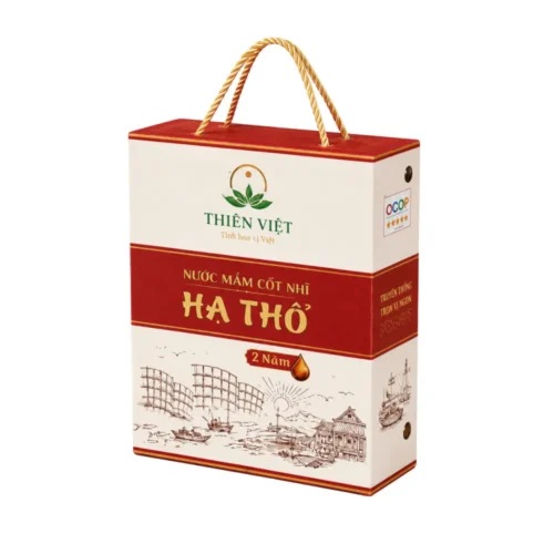 Hộp Giấy Mềm Có Quai Xách Đựng Nước Mắm