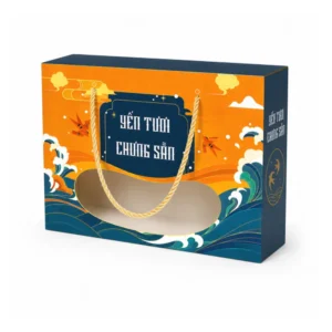 Hộp Giấy Mềm Có Quai Xách Đựng Yến