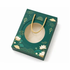 Hộp Giấy Mềm Cửa Sổ Oval Đựng Bánh Trung Thu