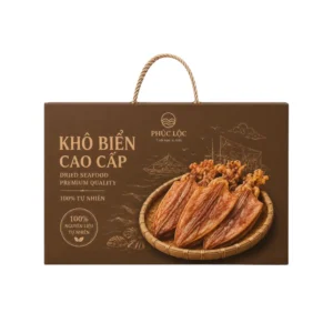Hộp Giấy Mềm Có Quai Xách Đựng Hải Sản