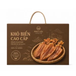 Hộp Giấy Mềm Có Quai Xách Đựng Hải Sản