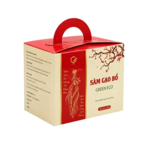 Hộp Giấy Mềm Đựng Sâm Có Quai Xách