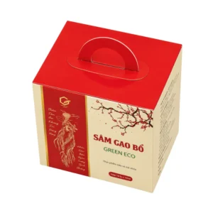 Hộp Giấy Mềm Đựng Sâm Có Quai Xách