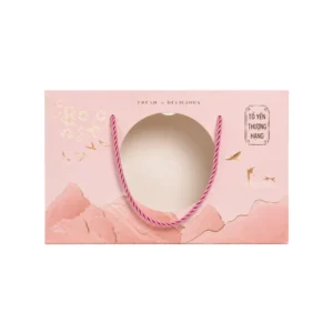 Hộp Giấy Mềm Có Quai Xách Đựng Yến Sào