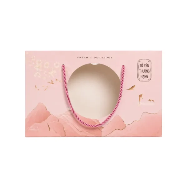 Hộp Giấy Mềm Có Quai Xách Đựng Yến Sào