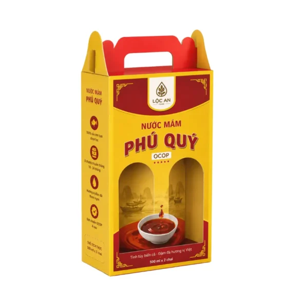 Hộp Giấy Mềm Khoét Quai Có Cửa Sổ Đựng Nước Mắm