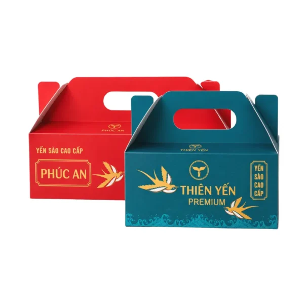 Hộp Giấy Mềm Khoét Quai Đựng Yến Chưng