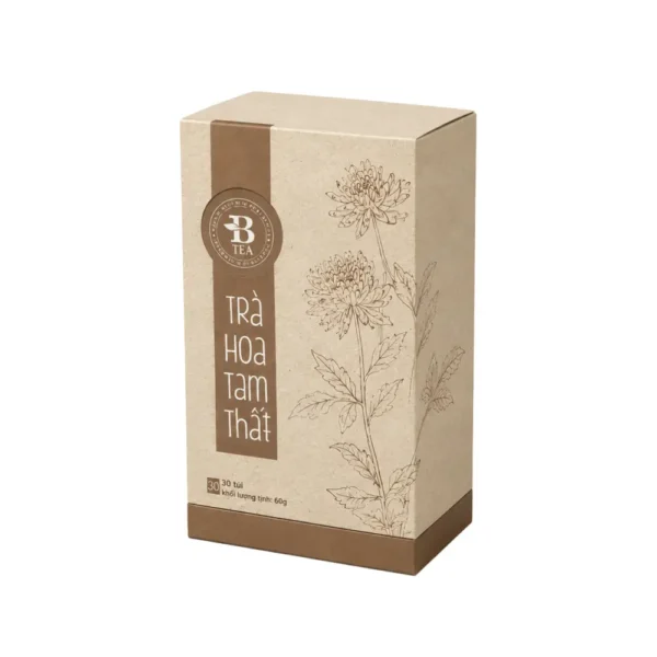Hộp Giấy Mềm Kraft Nắp Gài Đựng Trà